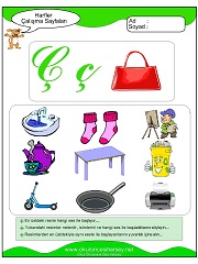 Ç Sesi Çalışma Sayfaları